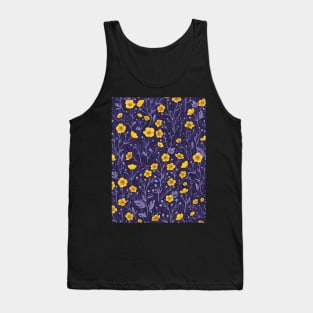 Buttercups, yellow and violet Tank Top